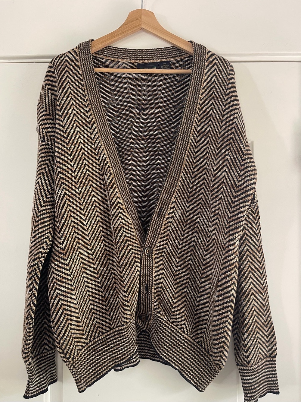 Vintage New River Grandpa Cardigan - L